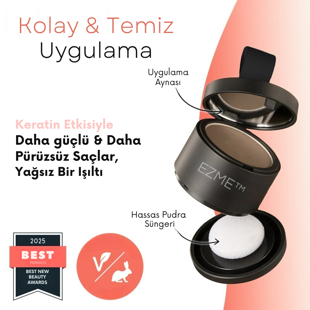 EZME™ Hairveil Saç Kökü Besleyici Kapatıcı Pudra(48 Saat Etkili Sonuç)