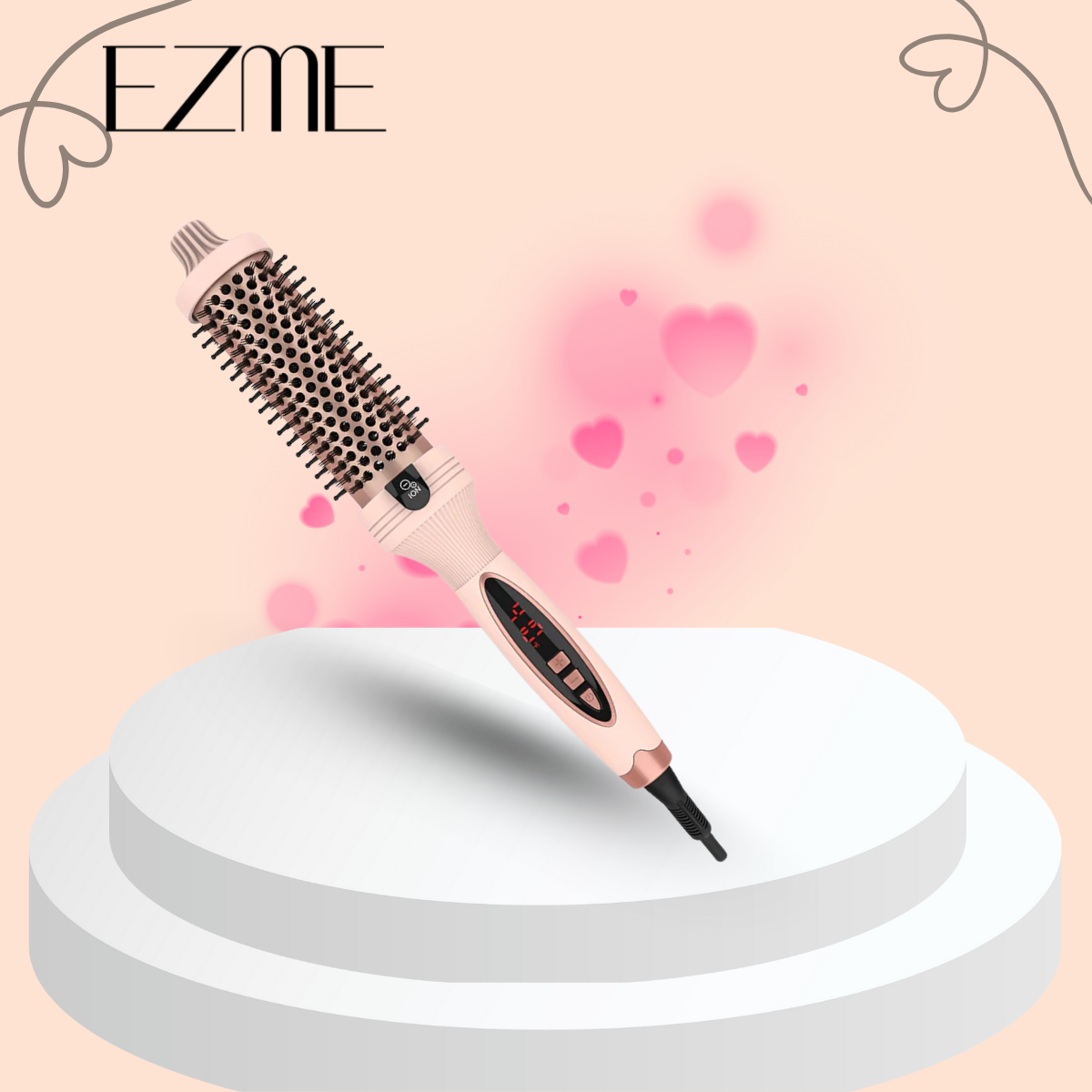 EZME Pro Ion Brush – 3’ü 1 Arada Termal Saç Fırçası