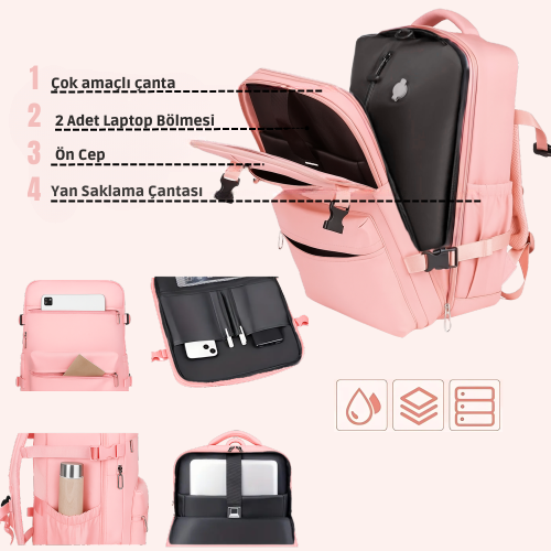 EasyPack Vakumlu Seyahat Sırt Çantası
