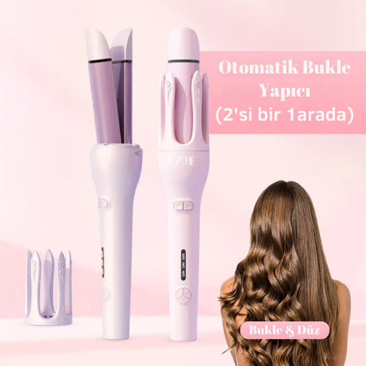 EZME Curler Pro (2'si Bir Arada) Düzleştirici - Bukle Yapıcı