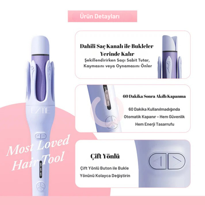 EZME Curler Pro (2'si Bir Arada) Düzleştirici - Bukle Yapıcı