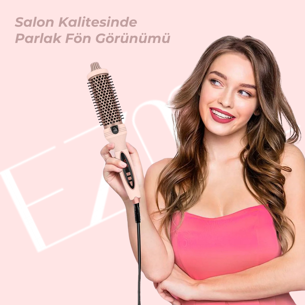 EZME Pro Ion Brush – 3’ü 1 Arada Termal Saç Fırçası