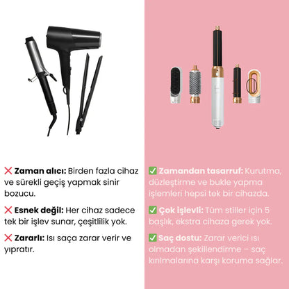 By Ezme™ 5'i 1 arada saç şekillendirici