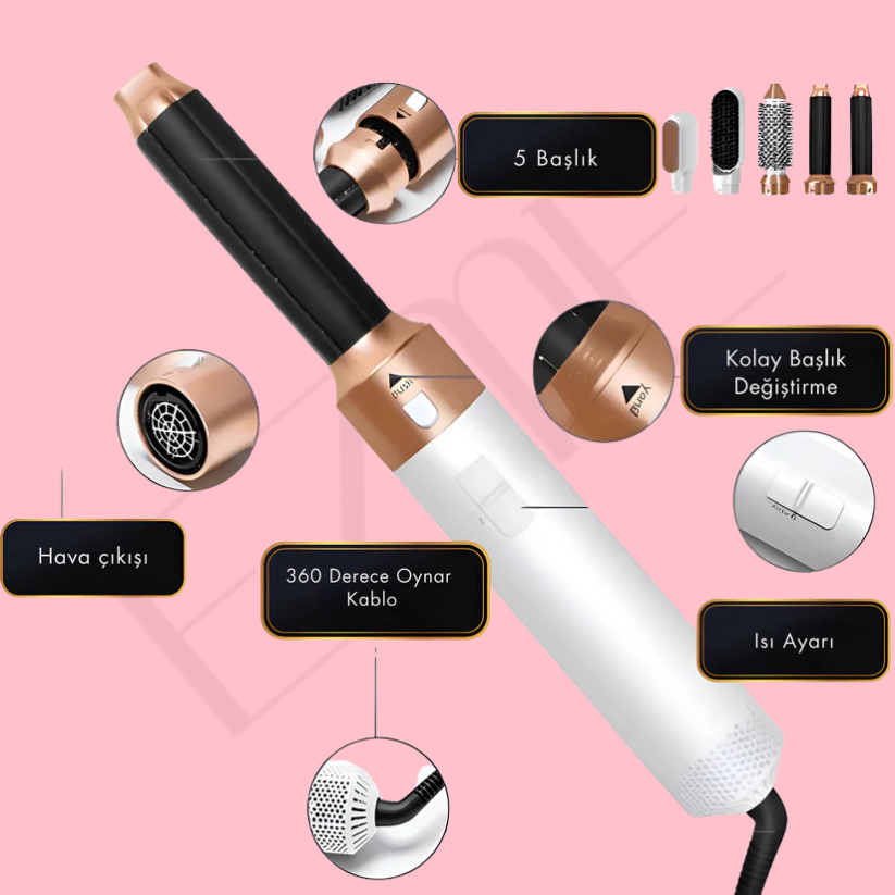 By Ezme™ 5'i 1 arada saç şekillendirici